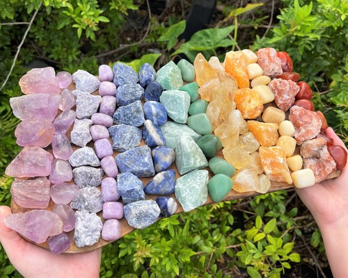 Stone crystal set rough - set:, 1